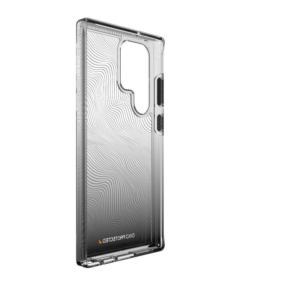 EFM Aspen Case Armour with D3O CrystalexFor Samsung Galaxy S23 Ultra -  Black Gradient