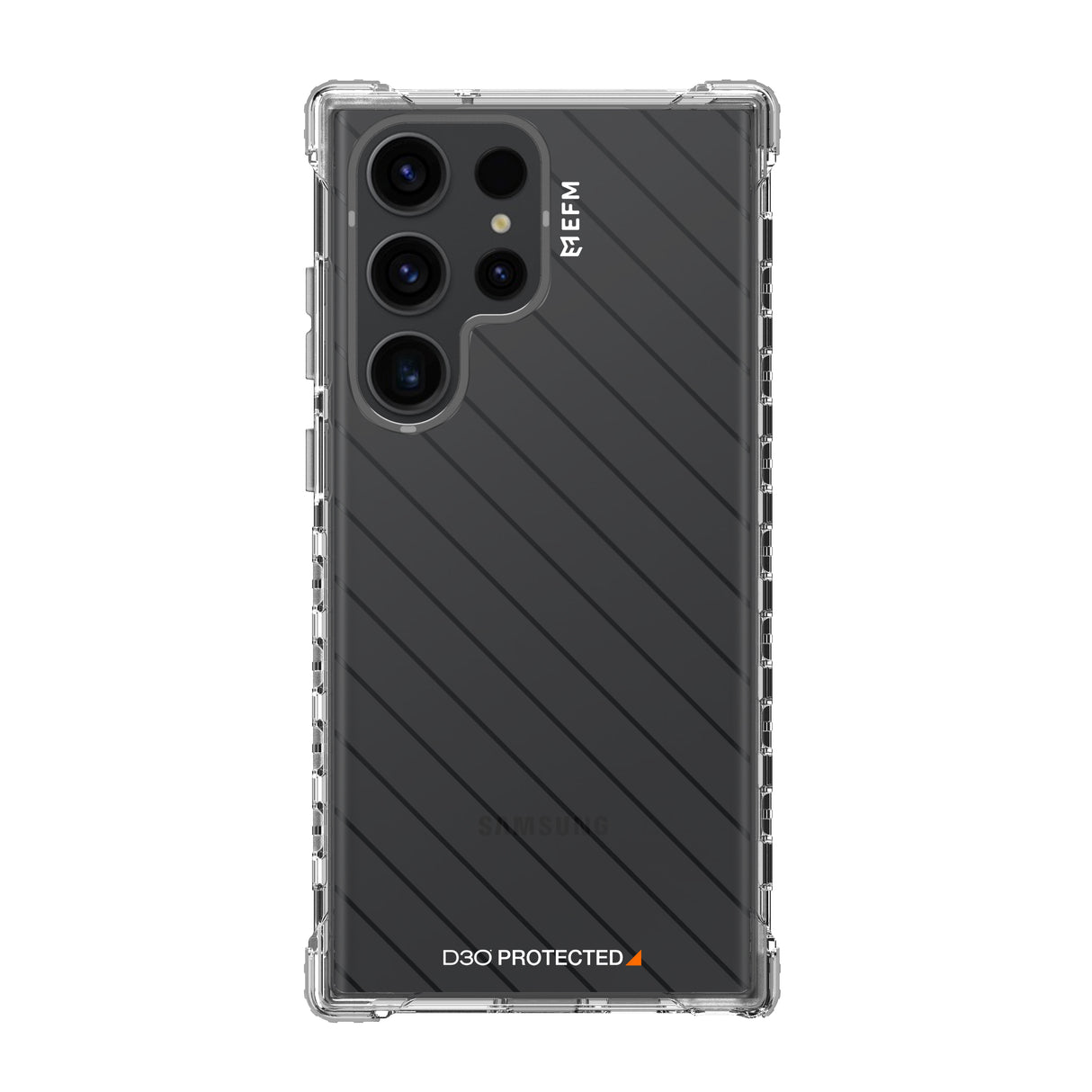 EFM Dakar Case Armour with D3O CrystalexFor Samsung Galaxy S23 Ultra - Crystal Clear
