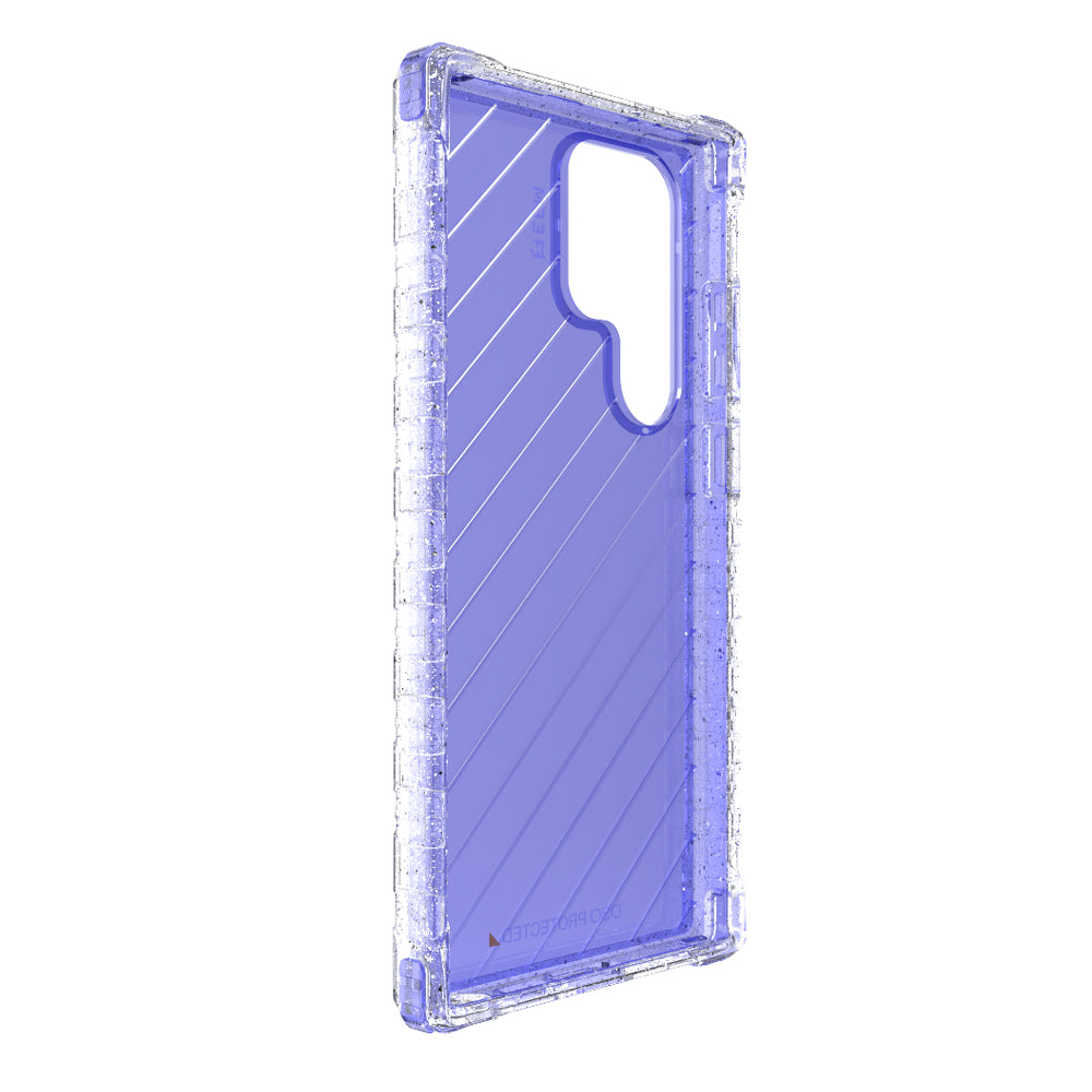 EFM Dakar Case Armour with D3O CrystalexFor Samsung Galaxy S23 Ultra - Glitter Violet