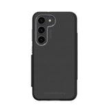 EFM Monaco Case Armour with ELeather and D3O 5G Signal Plus Technology - For Samsung Galaxy S23+ -  Black/Space Grey