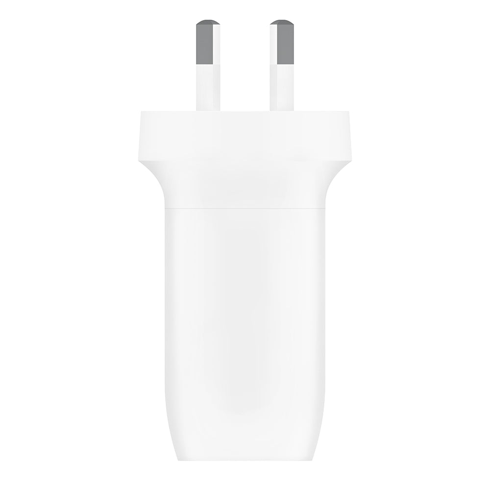 Belkin BoostCharge PRO Dual USB-C Wall Chargerwith PPS 60W - White