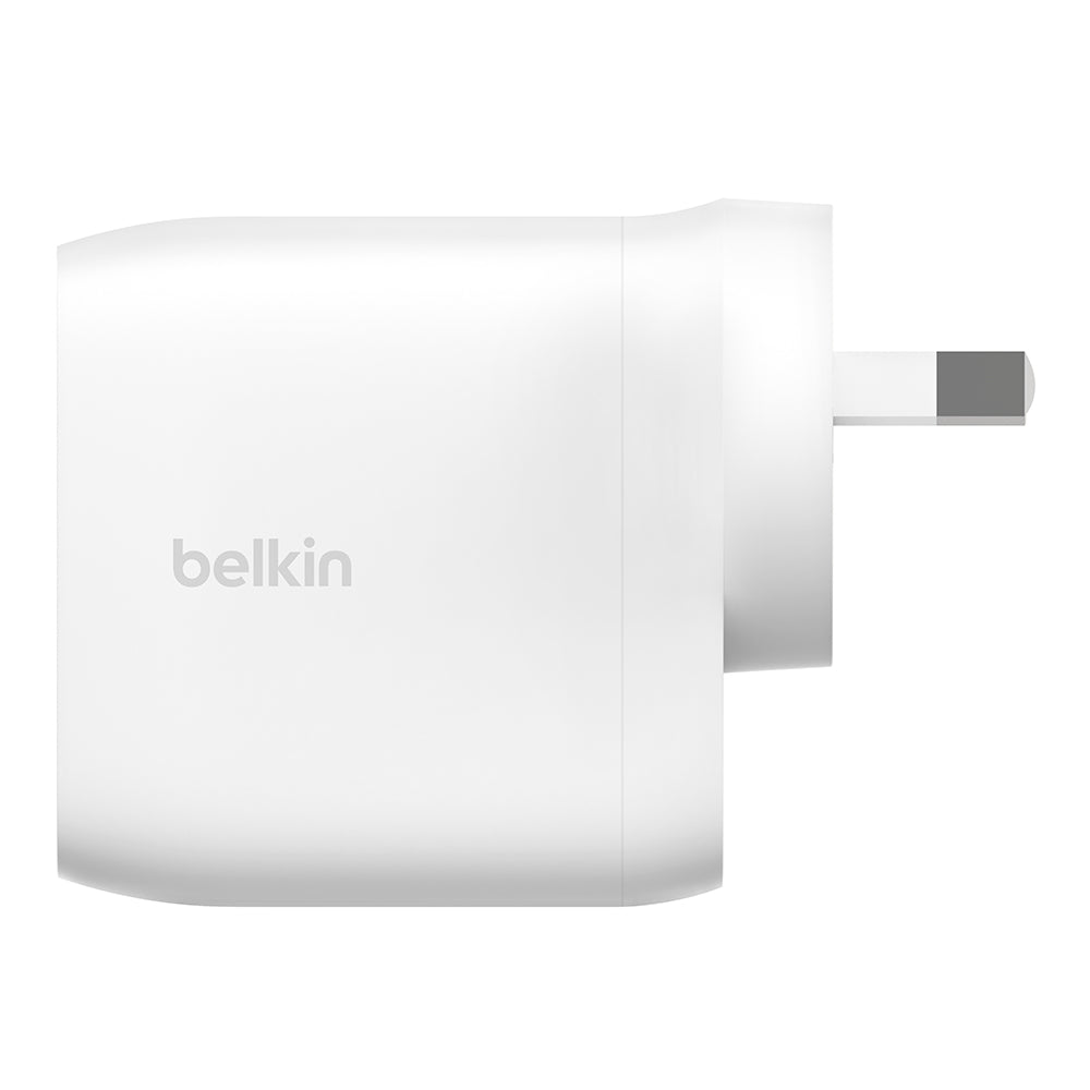 Belkin BoostCharge PRO Dual USB-C Wall Chargerwith PPS 60W - White
