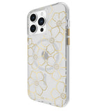 Case-Mate Floral Gems MagSafe CaseFor iPhone 15 Pro Max - Gold