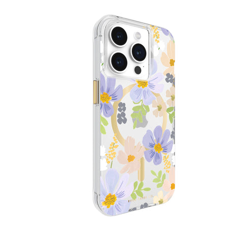 Case-Mate Rifle Paper MagSafe CaseFor iPhone 15 Pro - Pastel Marguerite