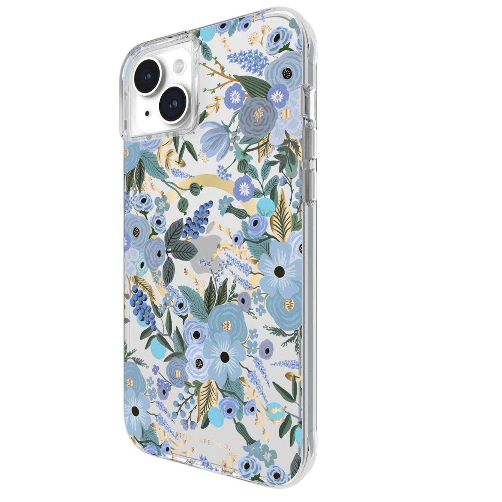 Case-Mate Rifle Paper MagSafe CaseFor iPhone 15 Plus - Garden Party Blue