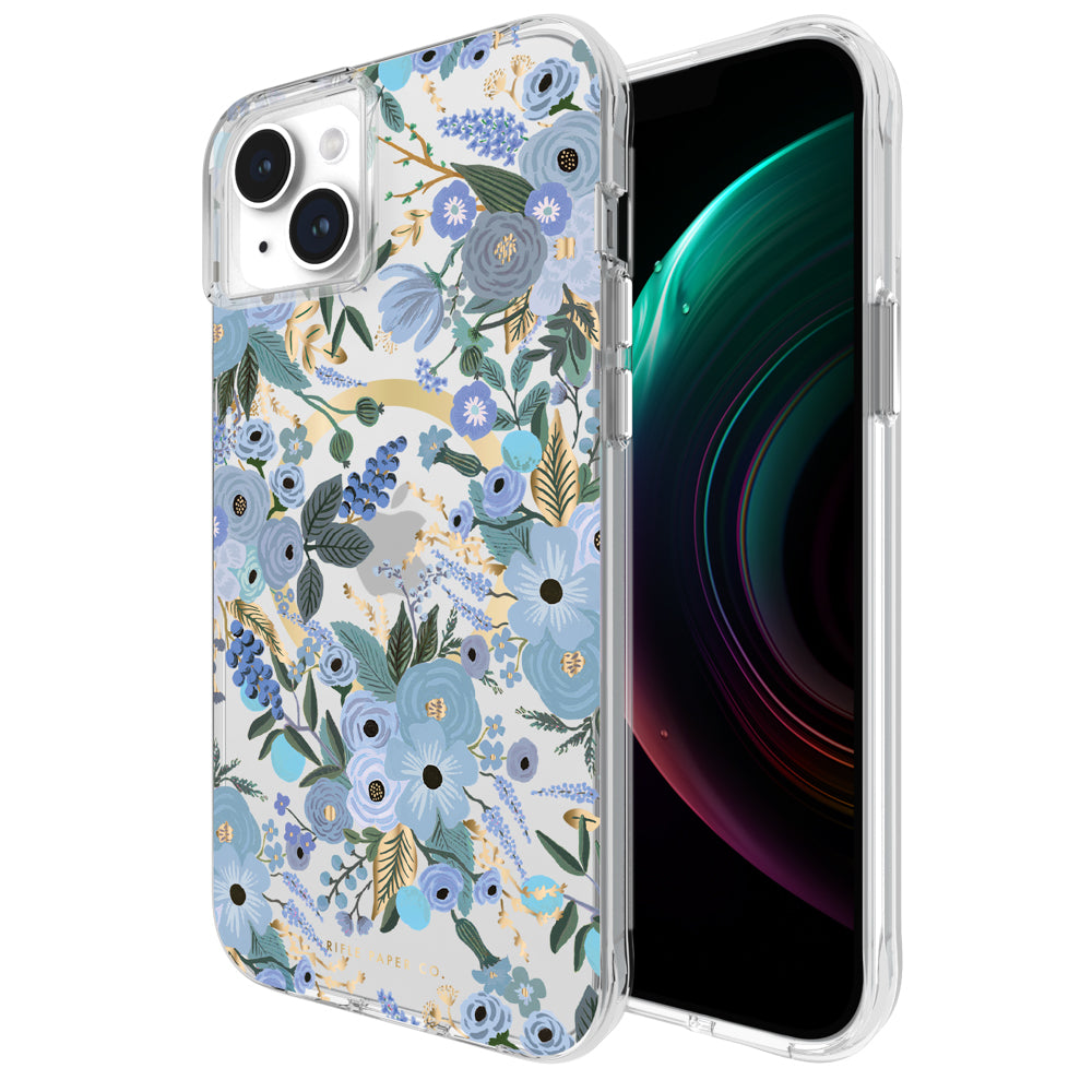 Case-Mate Rifle Paper MagSafe CaseFor iPhone 15 Plus - Garden Party Blue