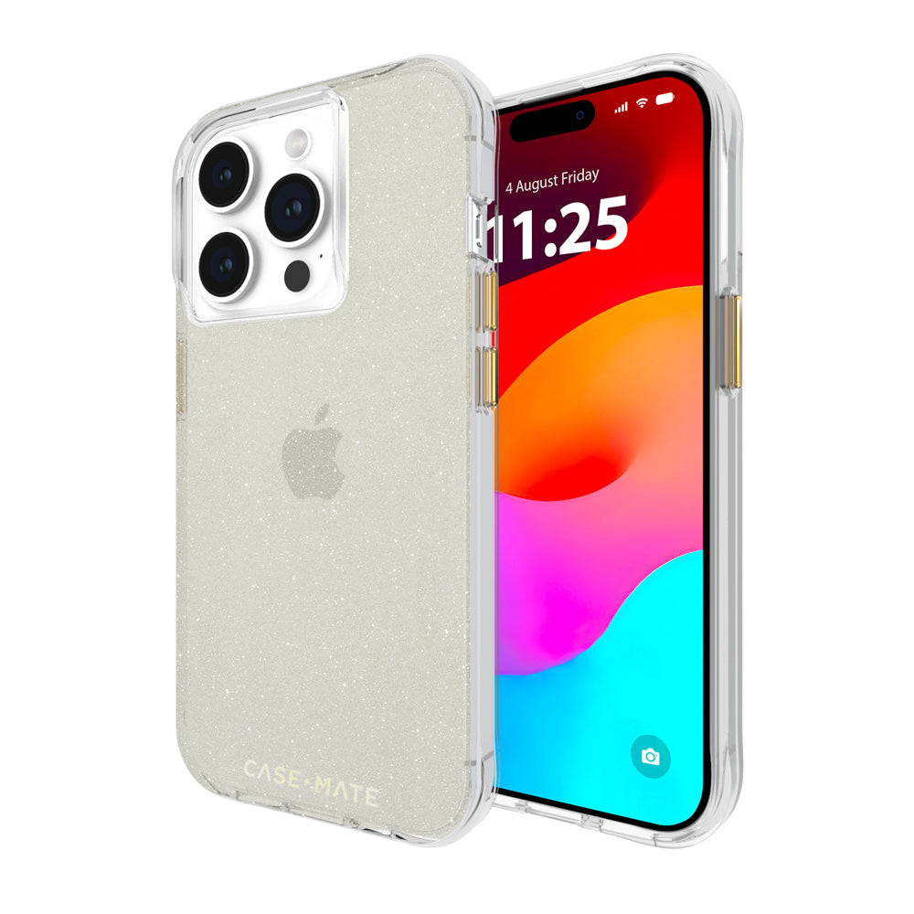 Case-Mate Sheer Crystal CaseFor iPhone 15 Pro - Gold