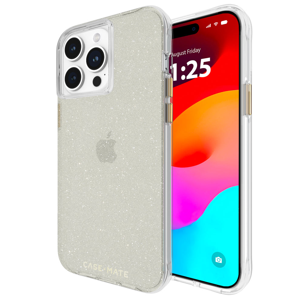 Case-Mate Sheer Crystal CaseFor iPhone 15 Pro Max - Gold