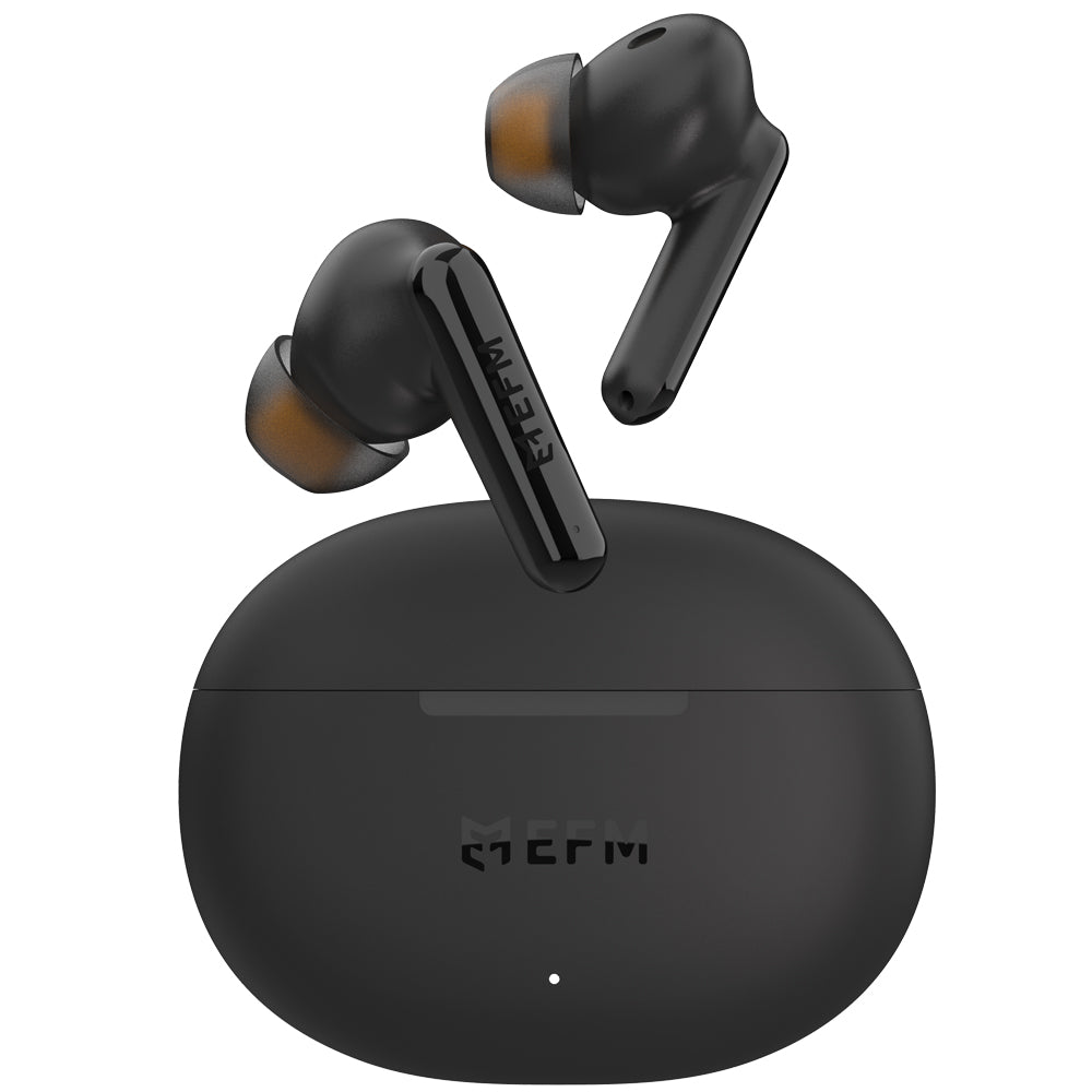 EFM Boston TWS EarbudsWith Wireless Charging - Black