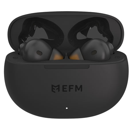 EFM Boston TWS EarbudsWith Wireless Charging - Black