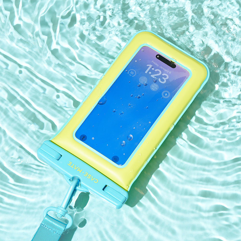 Case-Mate Waterproof Floating PouchUniversal - Lime/Blue