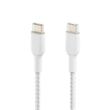 Belkin BoostCharge Braided USB-C to USB-C Cable - 2 Pack White
