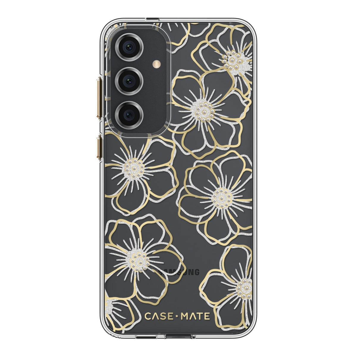 Case-Mate Floral Gems CaseFor Samsung Galaxy S24+ - Gold