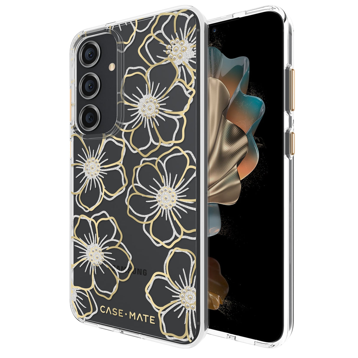 Case-Mate Floral Gems CaseFor Samsung Galaxy S24+ - Gold