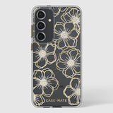 Case-Mate Floral Gems CaseFor Samsung Galaxy S24+ - Gold
