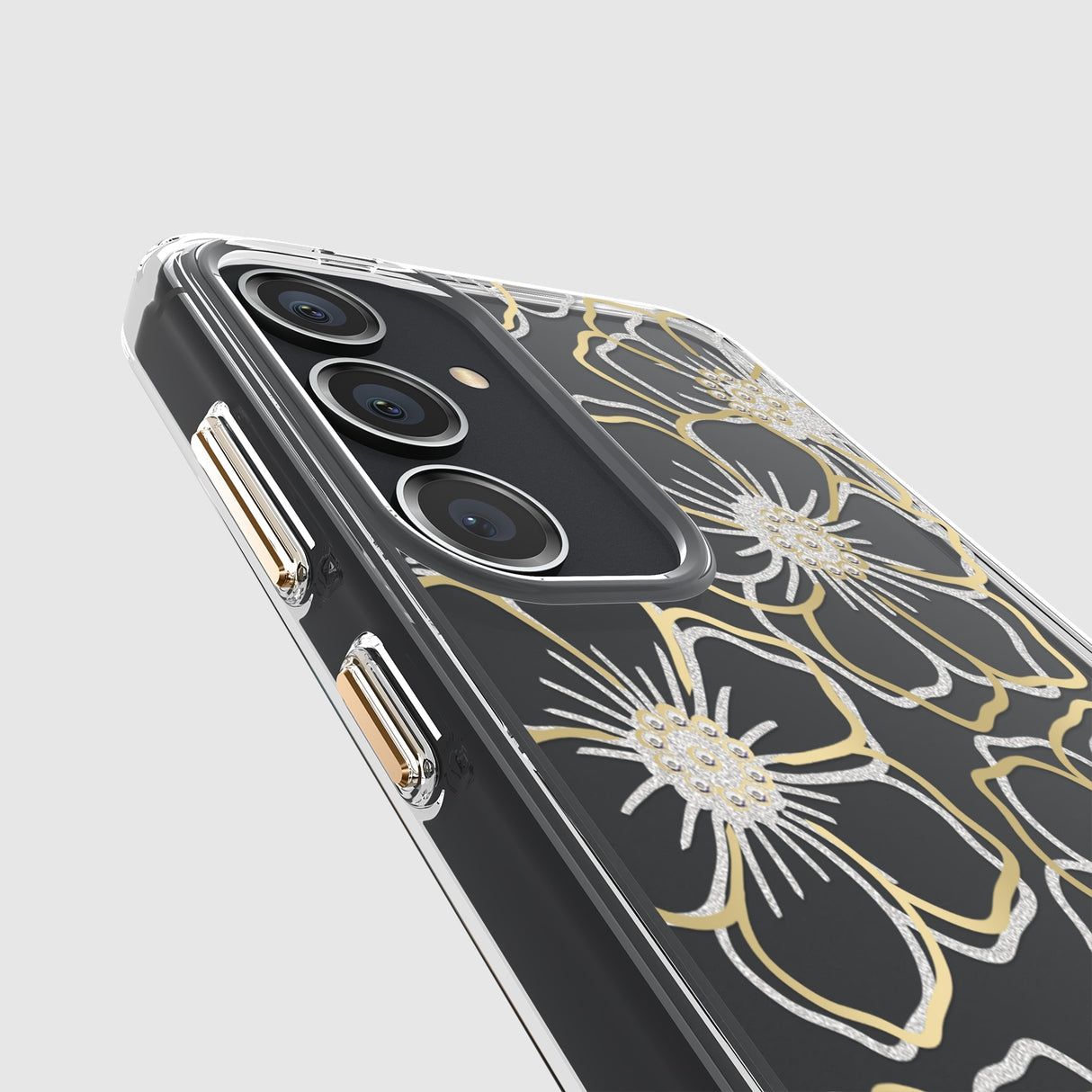 Case-Mate Floral Gems CaseFor Samsung Galaxy S24+ - Gold