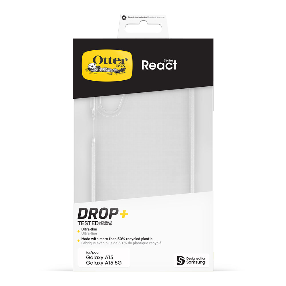 OtterBox React CaseFor Samsung Galaxy A15 5G - Clear