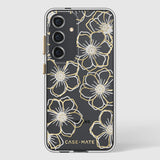 Case-Mate Floral Gems CaseFor Samsung Galaxy S24 - Gold