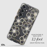 Case-Mate Floral Gems CaseFor Samsung Galaxy S24 - Gold