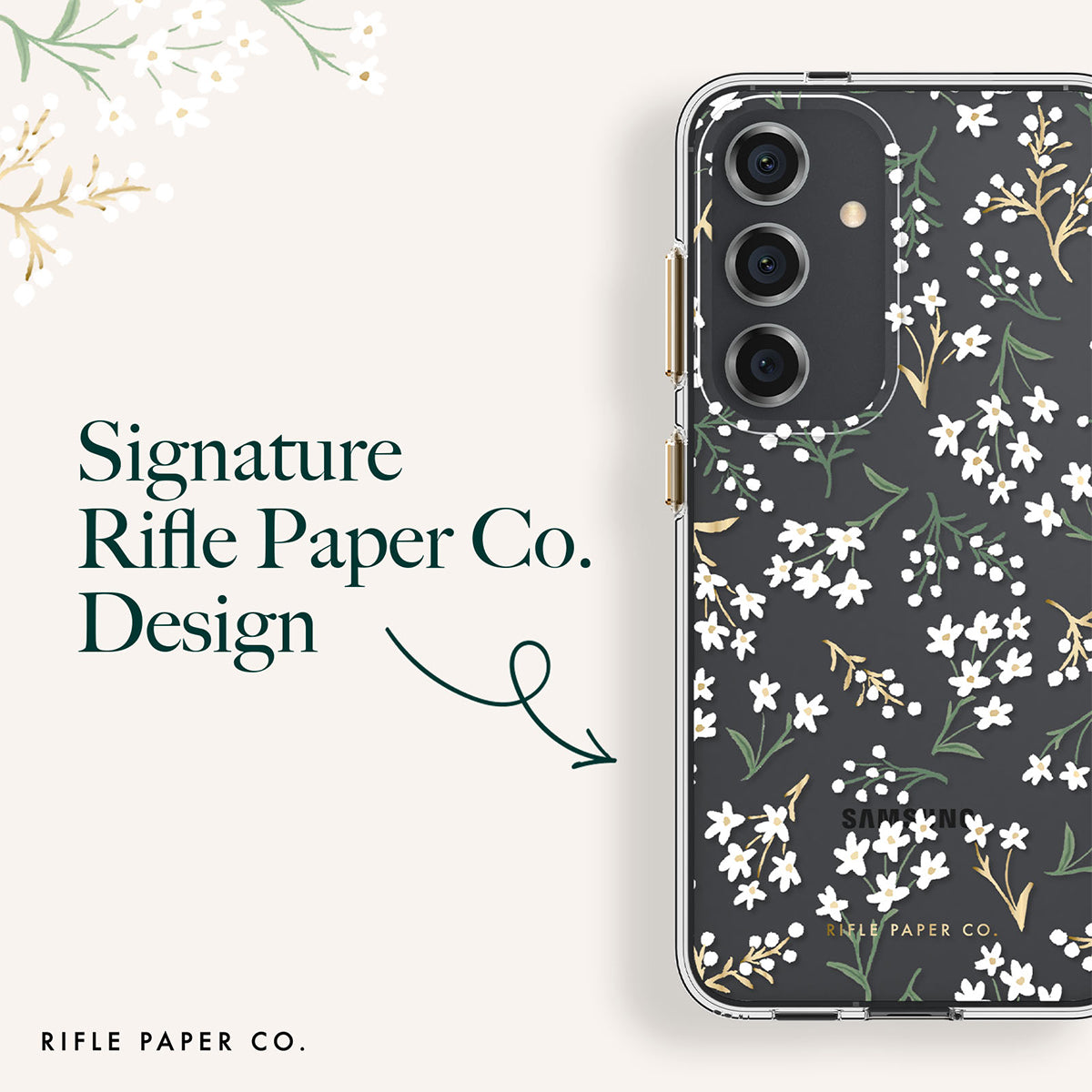 Case-Mate Rifle Paper Co CaseFor Samsung Galaxy S24 - Petite Fleurs