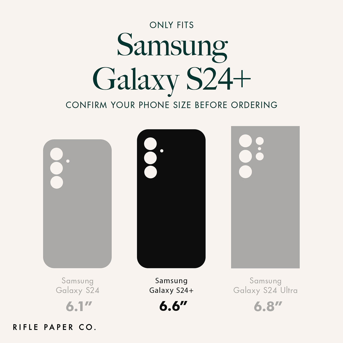 Case-Mate Rifle Paper Co CaseFor Samsung Galaxy S24+ - Petite Fleurs