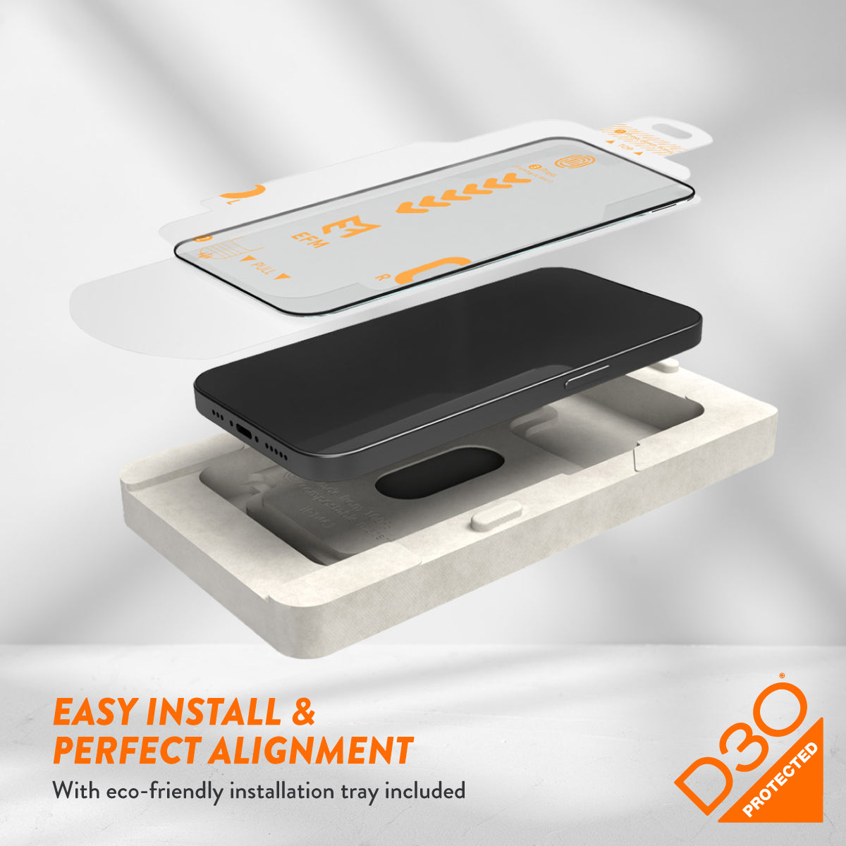 EFM ScreenSafe Glass with D3O Screen ArmourFor iPhone 15