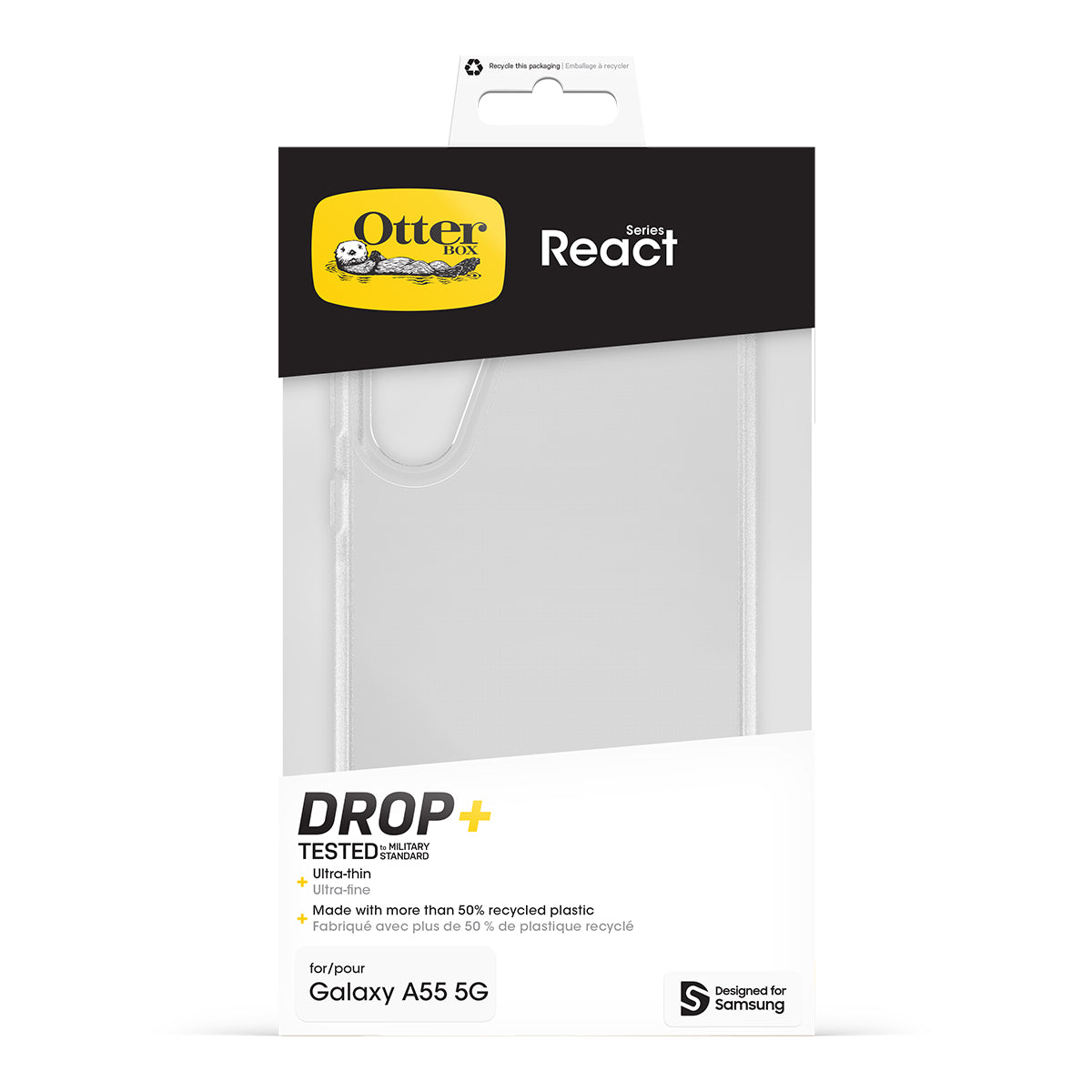 Otterbox React Casefor Samsung Galaxy A55 - Clear