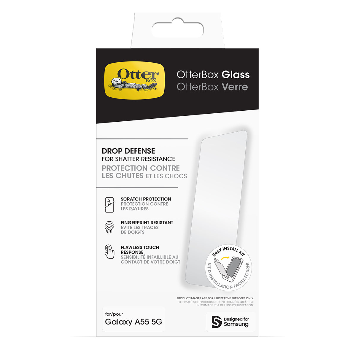 Otterbox Trusted Glassfor Samsung Galaxy A55 - Clear