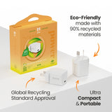 EFM ECO 20W Wall ChargerWith Power Delivery and PPS Technology - White