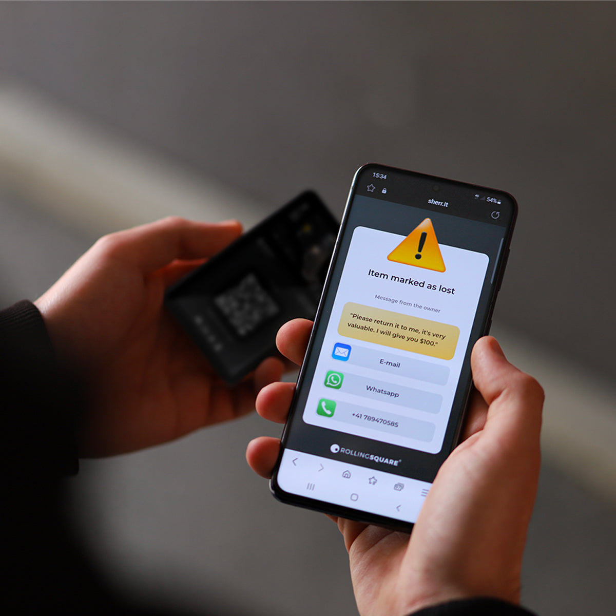 Rolling Square AirCard  - Card-sized Wallet Tracker