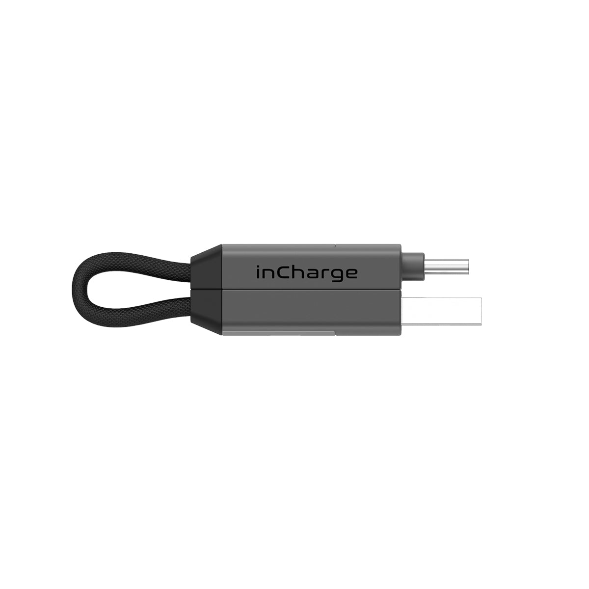 Rolling Square inCharge 6  - 18W 6 in 1 Keyring Cable - Mercury Grey