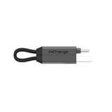 Rolling Square inCharge 6  - 18W 6 in 1 Keyring Cable - Mercury Grey
