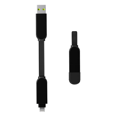 Rolling Square inCharge X100W 6 in 1 Keyring Cable - Lava Black