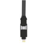 Rolling Square inCharge XL100W 6 in 1 Travel Charging Cable - 3M- Urban Black