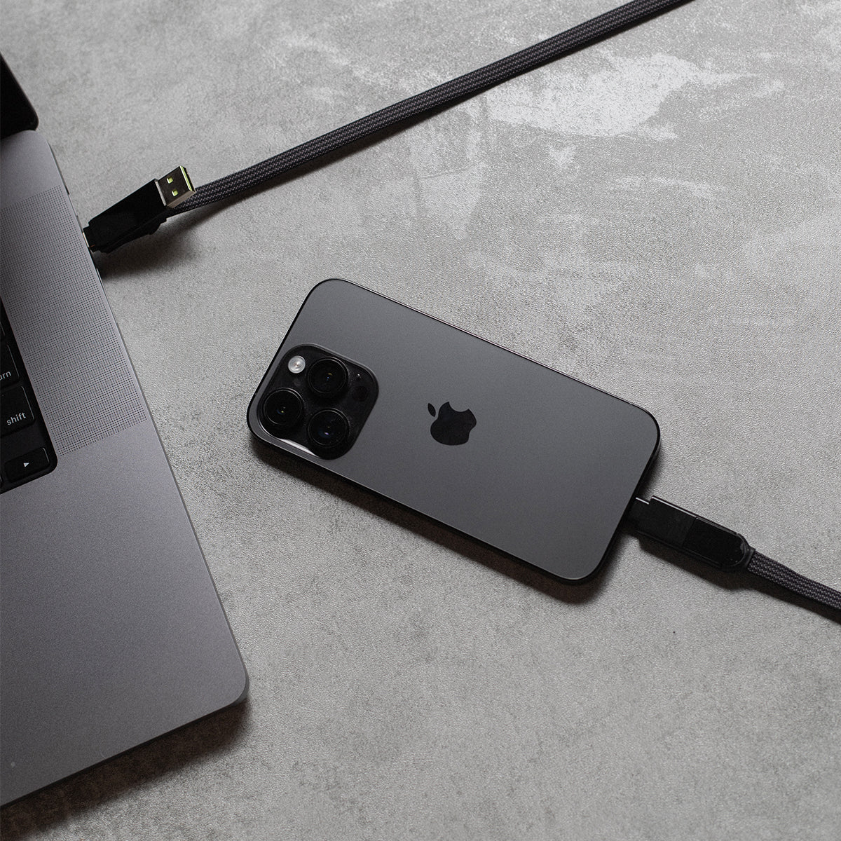 Rolling Square inCharge XL100W 6 in 1 Travel Charging Cable - 2M- Urban Black