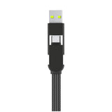Rolling Square inCharge XL100W 6 in 1 Travel Charging Cable - 30cm - Urban Black