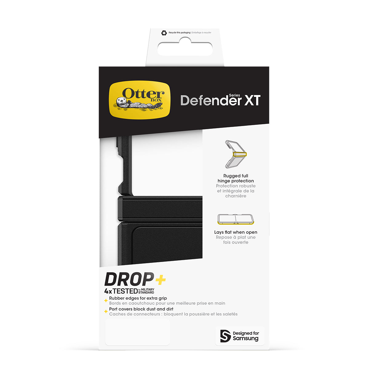 OtterBox Defender XT CaseFor Samsung Galaxy Z Flip6 - Black
