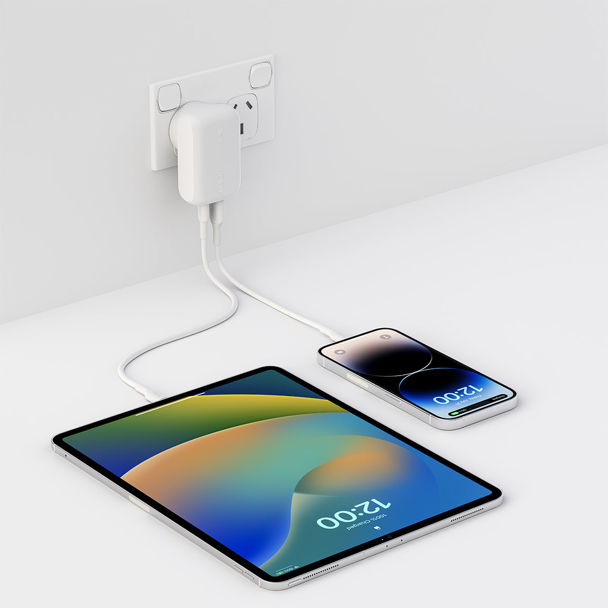 Belkin Boostcharge Dual WallCharger 42W White