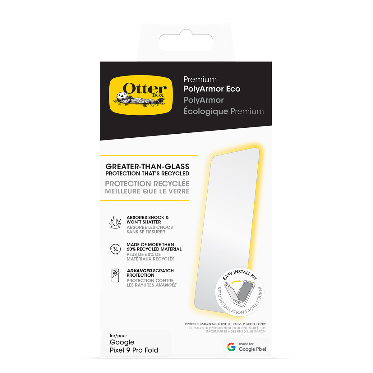 Otterbox Premium Poly GlassFor Google Pixel 9 Pro Fold - Clear