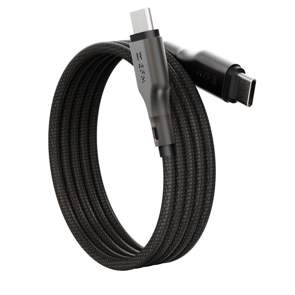 EFM Mag-Coil USB-C to USB-C CableWith Magnetic Self-Coiling Cable Management 1M