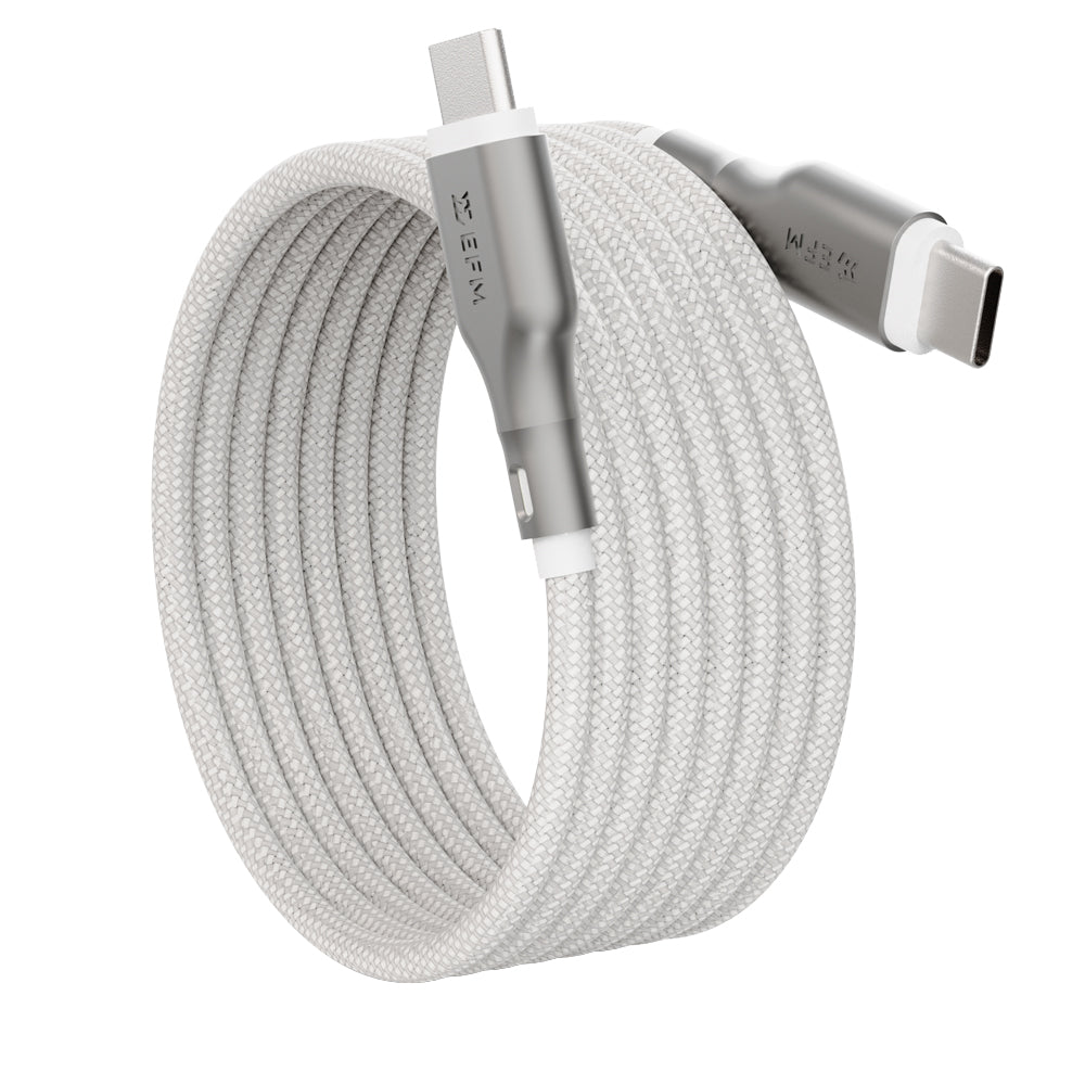 EFM Mag-Coil USB-C to USB-C CableWith Magnetic Self-Coiling Cable Management 2M