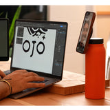 Ringo Water Bottle - with Magnetic Phone Mount - Orange 950ml (32oz)