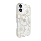 Case-Mate Floral Gems MagSafe CaseFor iPhone 16 - Gold