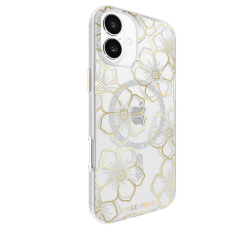 Case-Mate Floral Gems MagSafe CaseFor iPhone 16 Plus - Gold