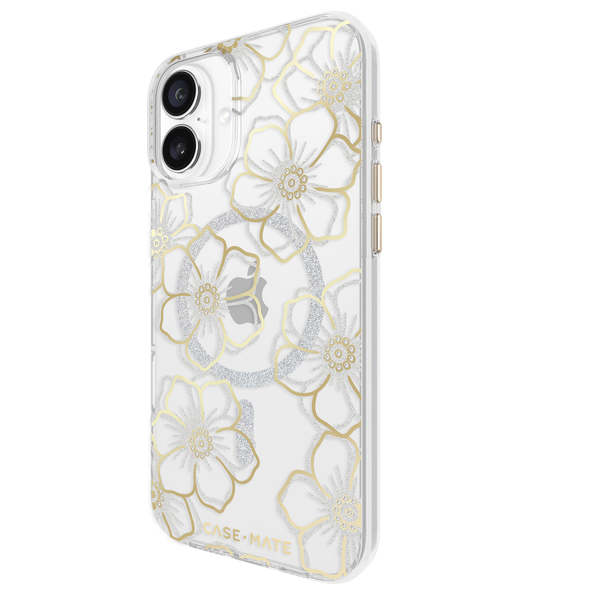 Case-Mate Floral Gems MagSafe CaseFor iPhone 16 Plus - Gold