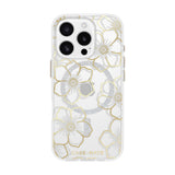 Case-Mate Floral Gems MagSafe CaseFor iPhone 16 Pro - Gold