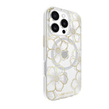 Case-Mate Floral Gems MagSafe CaseFor iPhone 16 Pro - Gold