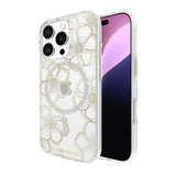 Case-Mate Floral Gems MagSafe CaseFor iPhone 16 Pro - Gold