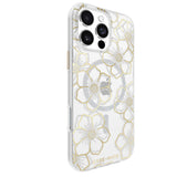 Case-Mate Floral Gems MagSafe CaseFor iPhone 16 Pro Max - Gold