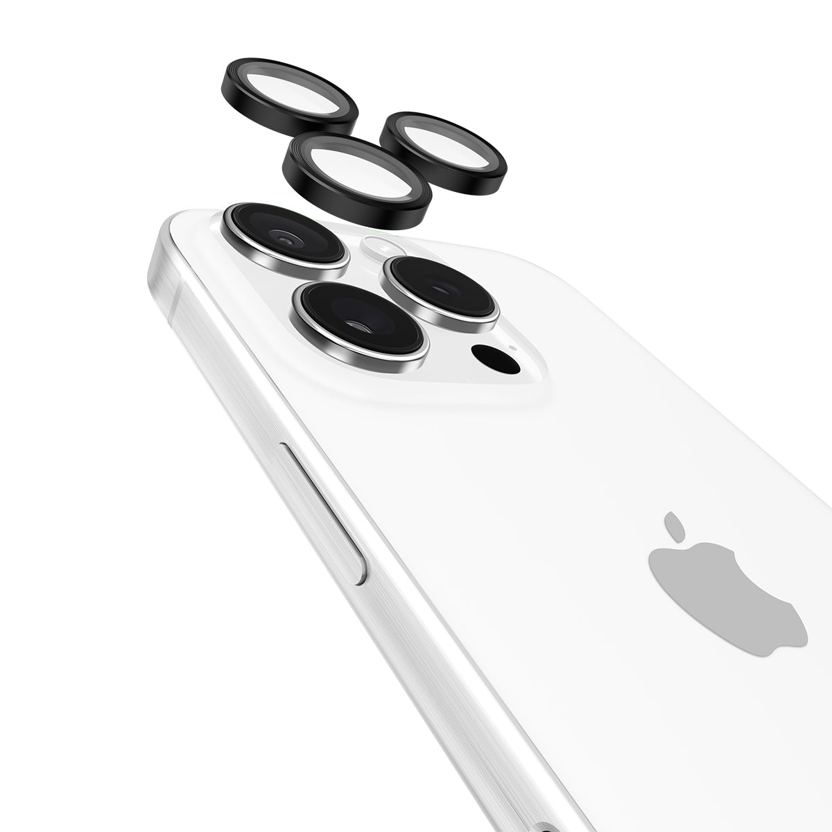 Case-Mate Aluminum Ring Lens ProtectorFor iPhone 16 Pro / 16 Pro Max - Black